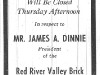 James Dinnie Brick Ad