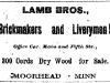 Lamb Brothers Advertisement