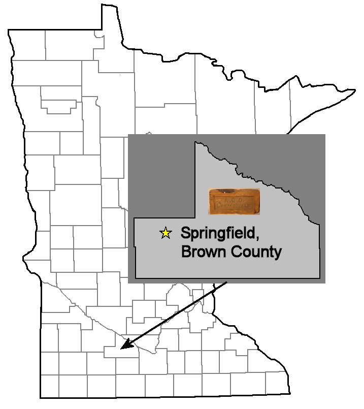 Springfield Reference Map Minnesota Bricks