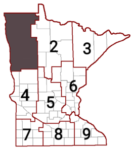 NW MN Map Section
